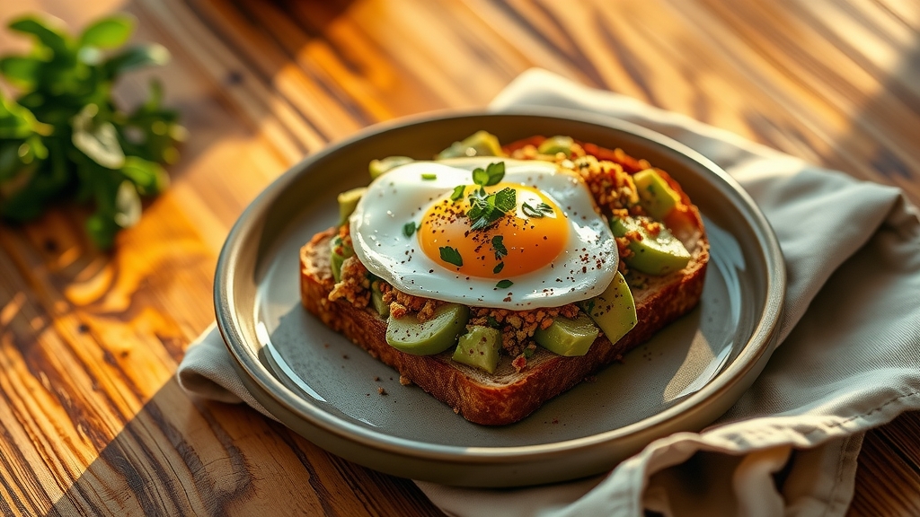 Avocado Toast with Dukkah and Soft Egg
