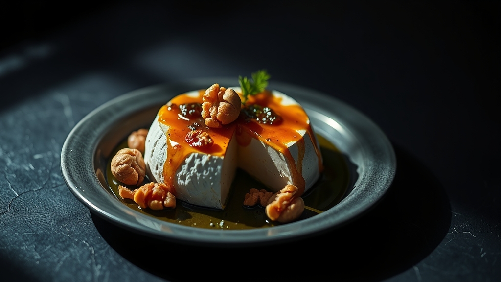Baked Camembert with Honey and Walnuts