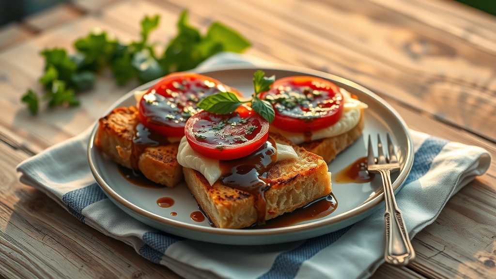 Caprese Grilled Cheese with Balsamic