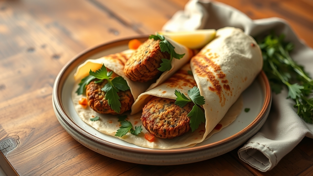 Crispy Falafel Wrap with All the Fixings