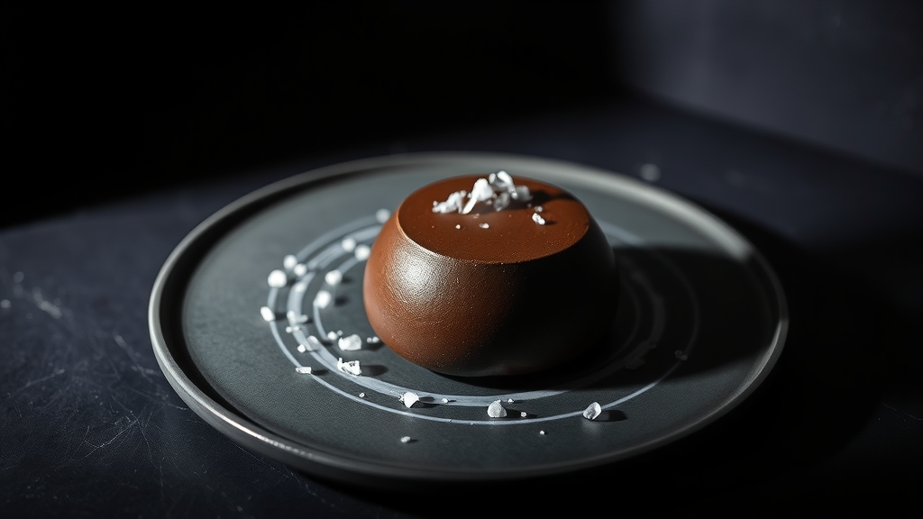 Dark Chocolate Mousse with Sea Salt