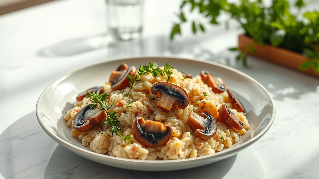 Mushroom and Thyme Risotto