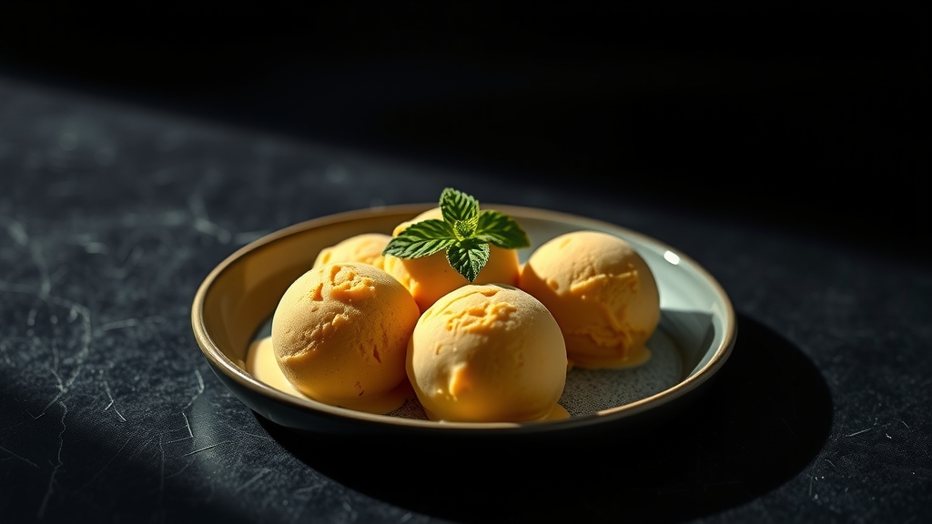 No-Churn Mango Lassi Ice Cream