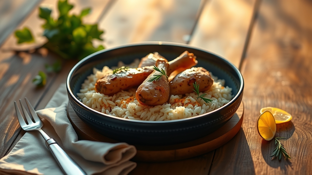One-Pot Chicken and Rice with Saffron