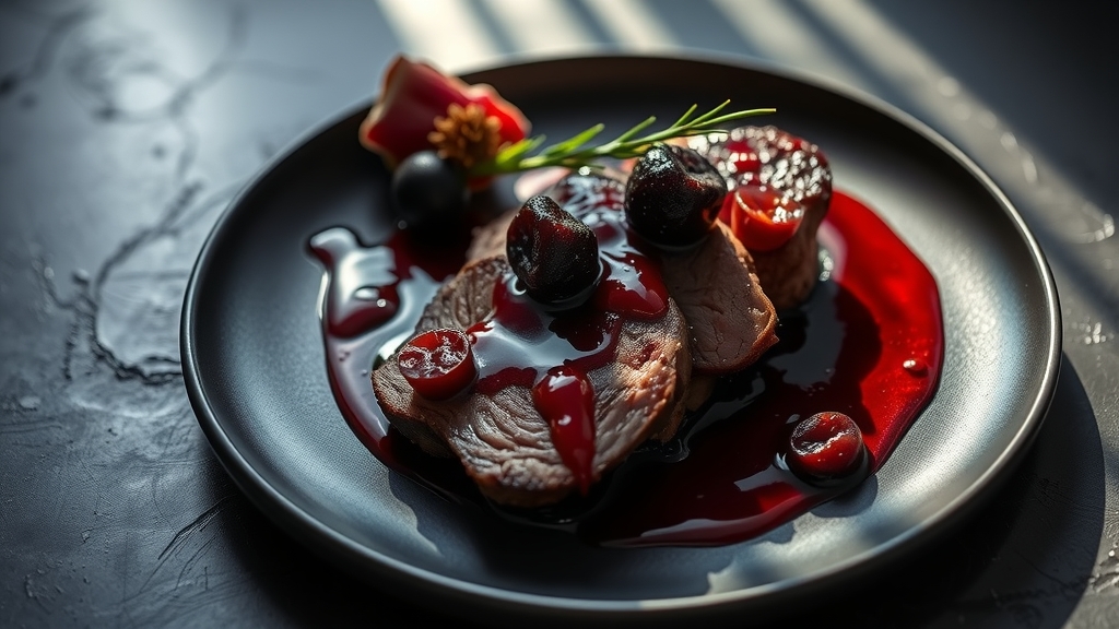 Pan-Seared Duck Breast with Cherry Sauce