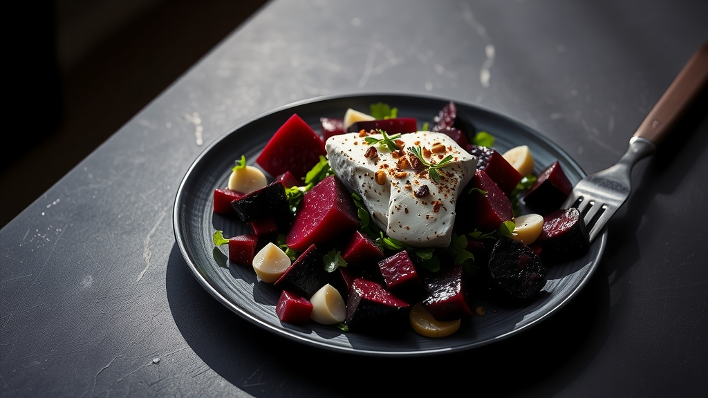 Roasted Beetroot and Goat Cheese Salad