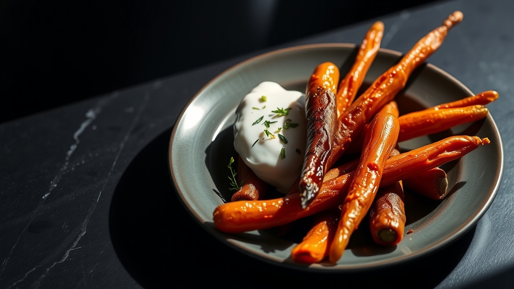 Roasted Carrots with Harissa and Yogurt
