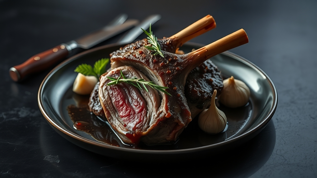 Slow-Roasted Lamb Shoulder with Garlic and Rosemary