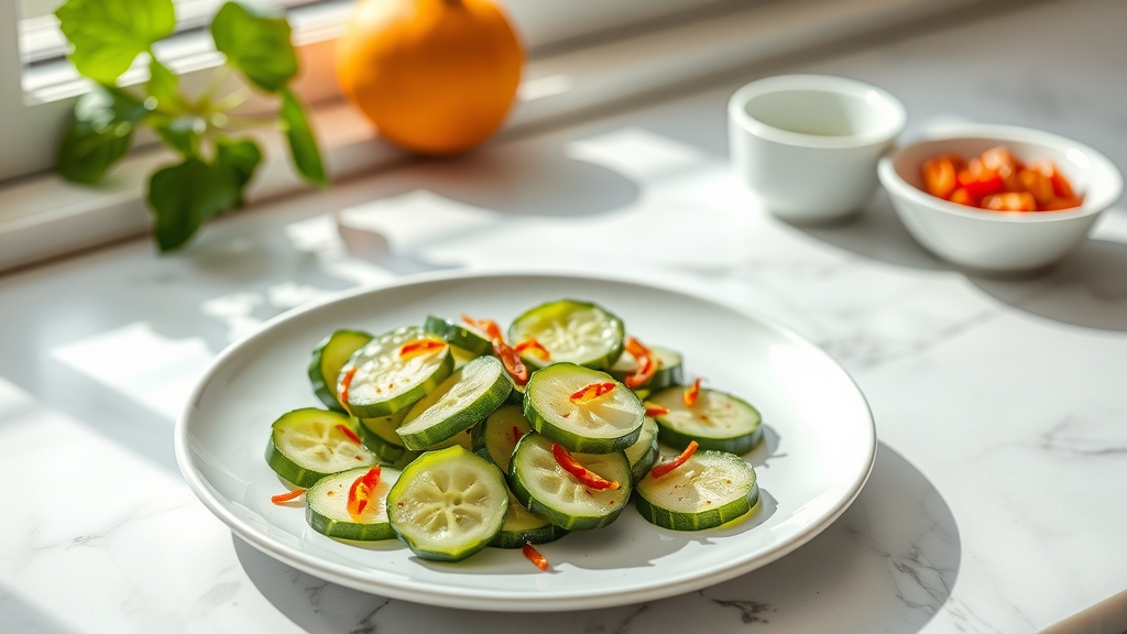 Smashed Cucumbers with Chili Crisp