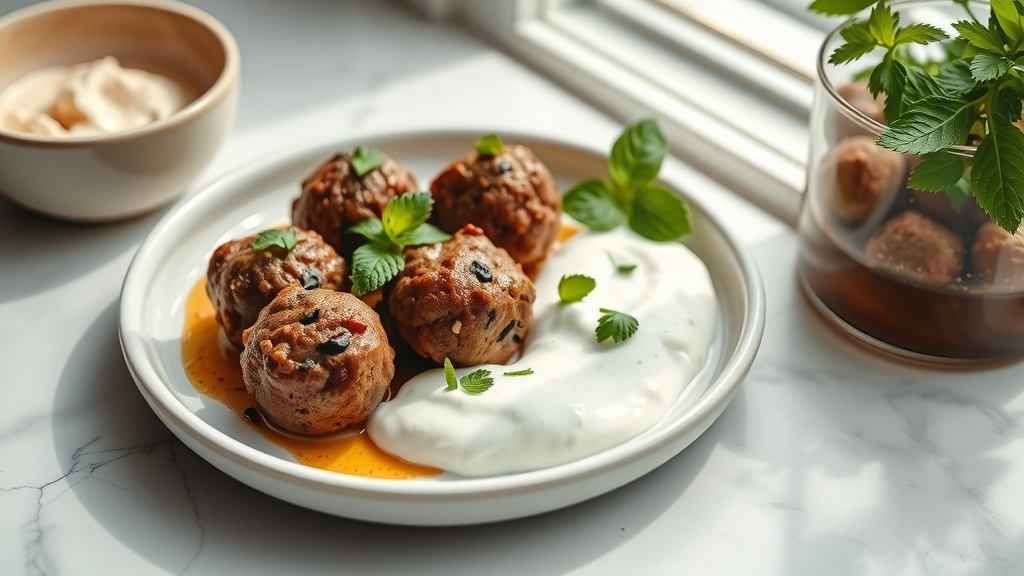 Spiced Lamb Kofta with Mint Yogurt